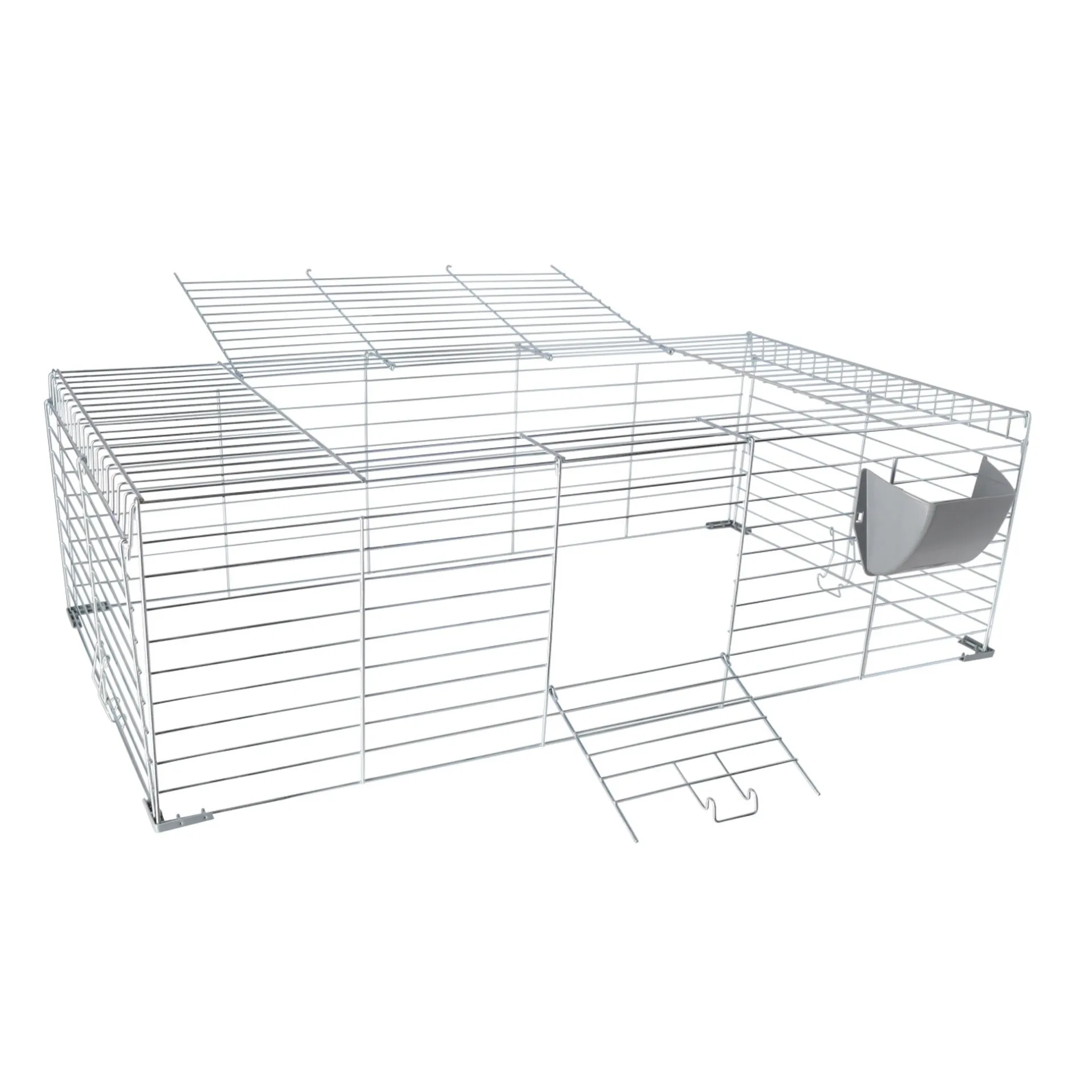 konijnenkooi-rabbit-100-grijs-uyOxzfXb-4.webp Outlet Inter-Zoo Konijnenkooi Rabbit 100 Grijs