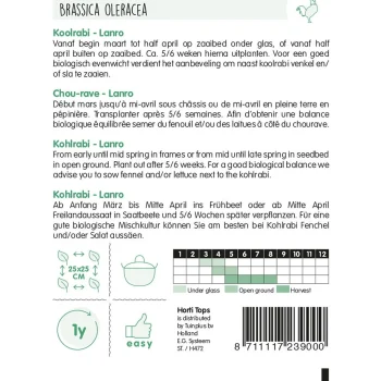 Best Horti Tops Koolrabi Lanro Zaad