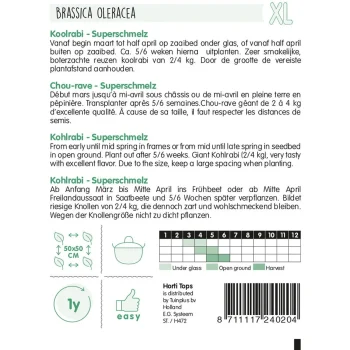 Best Horti Tops Koolrabi Superschmelz Zaad