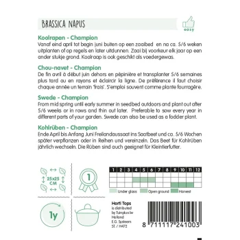 Hot Horti Tops Koolrapen Champion Zaad