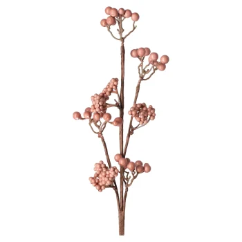 Clearance Natural Collections Kunsttak Met Bessen 50 X 30 X 5 Cm Zalm