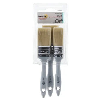 New Lotus Kwast Plat 3-delige Set 30-40-50 Mm Waterbasis