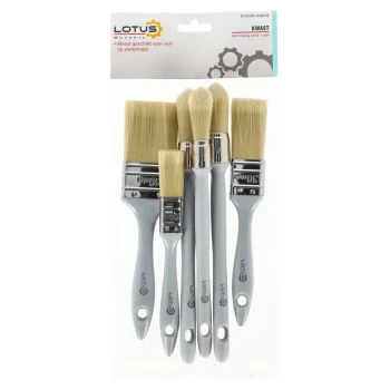 Clearance Lotus Kwast Rond En Plat 6-delige Set Waterbasis