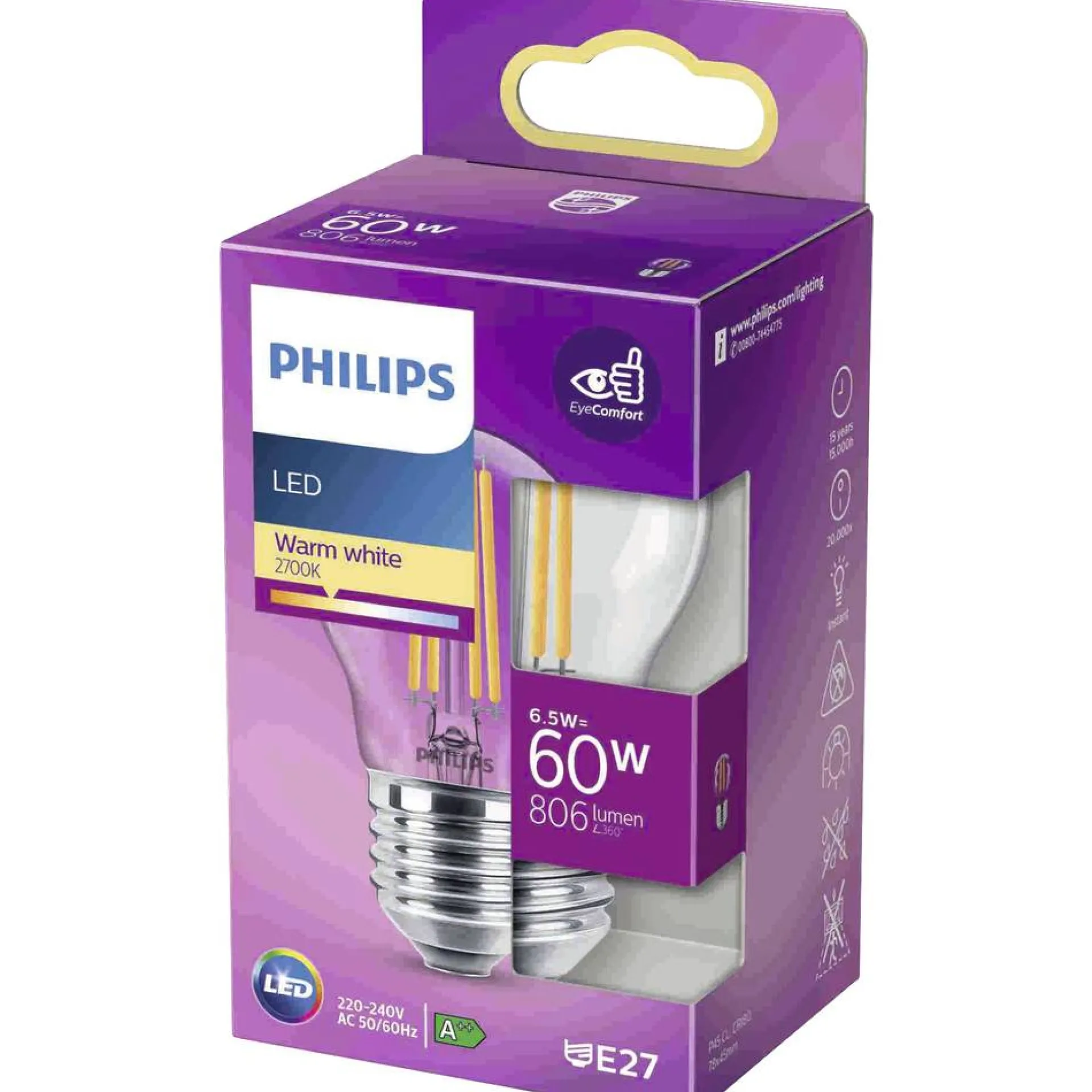 lamp-led-bol-60w-e27-jymtNAsC-0.webp Clearance Philips Lamp LED Bol 60W E27