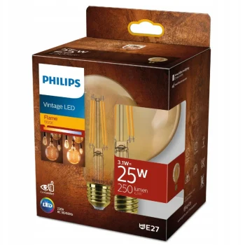 Hot Philips Lamp LED Globe Gold Vintage 25W E27