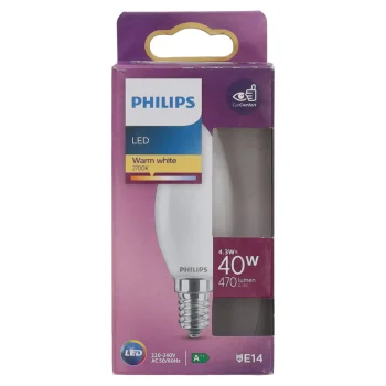 Hot Philips Lamp LED Kaars Mat 40W E14