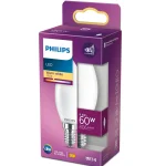 Fashion Philips Lamp LED Kaars Mat 60W E14