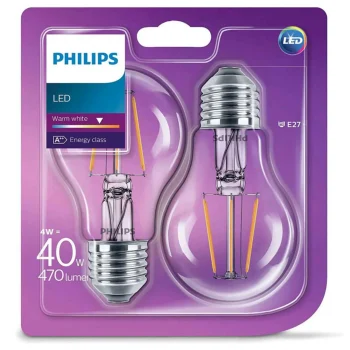 New Philips Lamp LED Peer Helder 40W E27 2st.