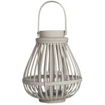 Outlet Gusta Lantaarn Bamboe 22 Cm Taupe