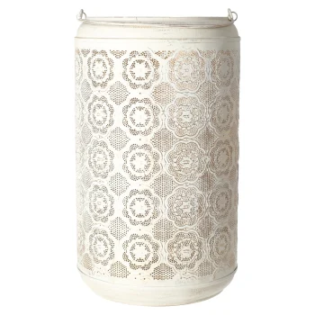 New O'malley Lantaarn Irvillac Wit Goud 23 X 42 Cm