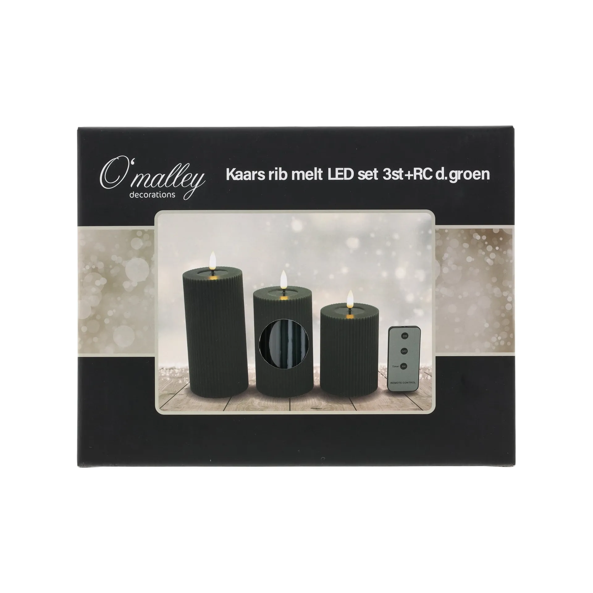 led-kaars-rib-melt-3st-donkerg-PCTvGkjq-2.webp Fashion O'malley LED Kaars Rib Melt 3st Donkergroen