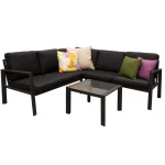 New Bois Le Duc Loungeset Barberi Antraciet Met Kussens