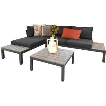 Online Bois Le Duc Loungeset Vincenzo Antraciet Met Kussens