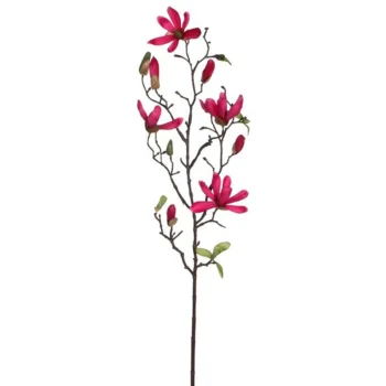 Online Mica Decorations Magnolia Donkerroze 75 Cm