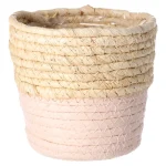 Clearance Mand Rachel Rond Roze 16 X 16 Cm