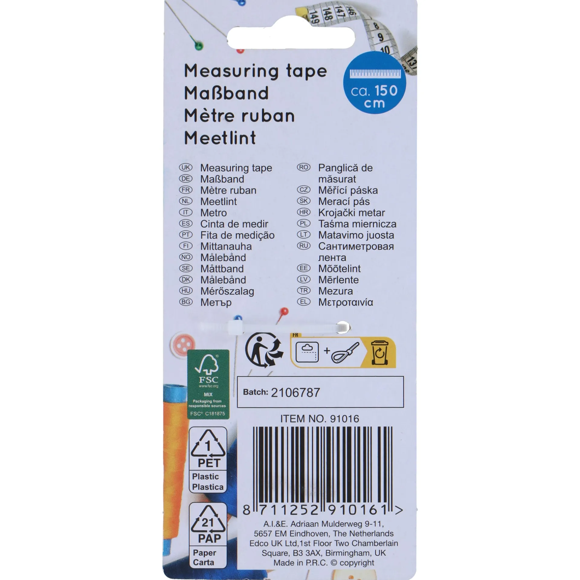 meetlint-150cm-gsHxJlMc-1.webp New Van Cranenbroek Meetlint 150cm