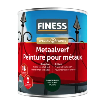 Clearance Finess Metaalverf Hoogglans Donkergroen 6012 750