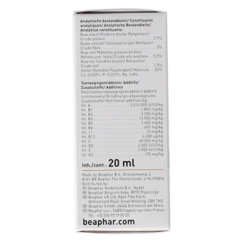 New Beaphar Multi-vitaminen Vogel 20ml