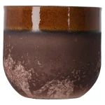 Online Mica Decorations Nora Bloempot 14 Cm Rond Groen, Donkergroen, Oker - ...