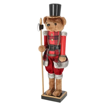 Online O'malley Notenkraker Beer 60 Cm Tartan Rood