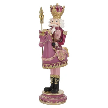 Online O'malley Notenkraker Te Paard 32 Cm Roze