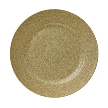 Fashion Kaemingk Onderbord Glitter Goud 33 Cm