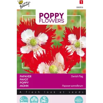 Clearance Buzzy Papaver Deense Vlag