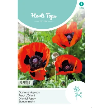 Hot Horti Tops Papaver Orientale Oosterse Klaproos Rood