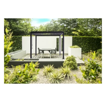 Online Mirador Pergola 80 Solid Antraciet 3x3M