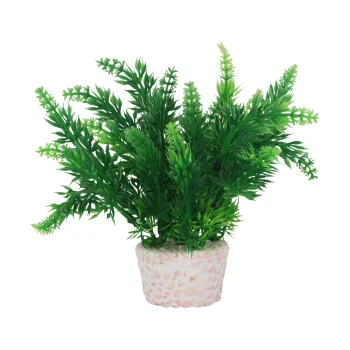 Clearance Flamingo Plant Aquarium Plastic Assorti S