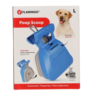 New Flamingo Poepschep Uitklap Fia L Blauw