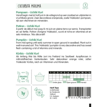 Discount Horti Tops Pompoenen Uchiki Kuri Zaad
