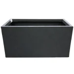 Discount Mega Collections Pot Clayfibre Bigular Antracite 60 Cm