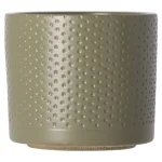 Clearance Mica Decorations Pot Era Rond Groen Relief 9 X 10 Cm