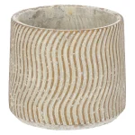 Outlet Pot Ribbel 17 Cm Cement