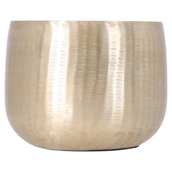 New House Of Seasons Pot Rista Rond Champagne 14 X 17 Cm