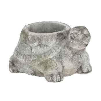Discount Pot Schildpad 15 Cm Cement