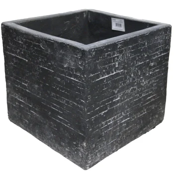 Outlet Mega Collections Pot Utah Cubi Graphite 23 Cm