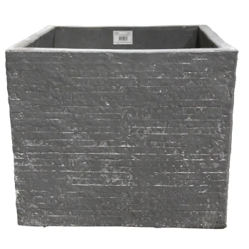 Hot Mega Collections Pot Utah Cubi Washed Grey 23 Cm