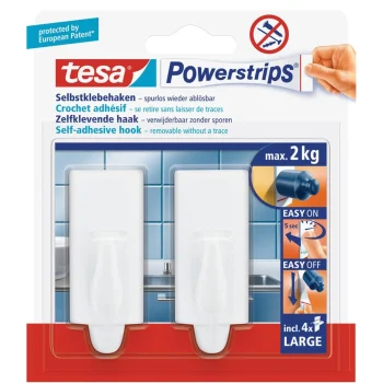 Clearance Tesa Powerstrips Haak L Trend Wit