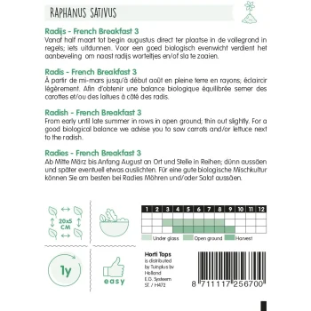 Online Horti Tops Radijs French Breakfast 3 Zaad