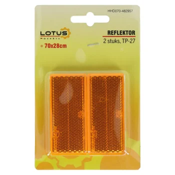 Sale Lotus Reflektor RH 70x28mm Oranje 2st TP-027