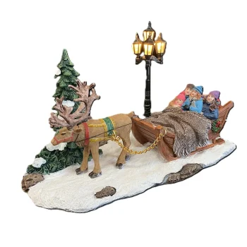 Online Rendier Met Slee LED