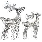 New O'malley Rendierduo 260 LED Classic White