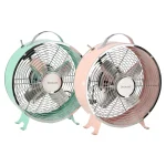 Outlet Diamant Retro Ventilator Groen-roze