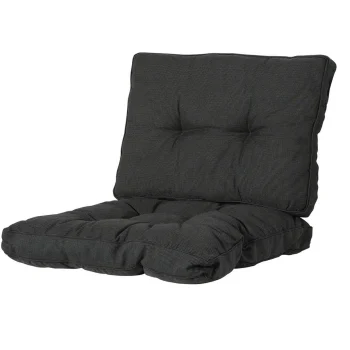 Discount Madison Rib Black F115 Loungek 60x60 Zit