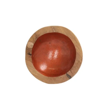 Best Natural Collections Schaal Teak 18 X 5 Cm Copper