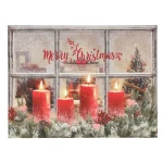 Outlet O'malley Schilderij Kaars LED 40 X 30 Cm