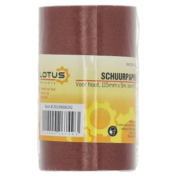 Online Lotus Schuurpapier Rol Hout 115 Mm X 5 M X K120