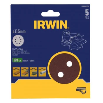 Hot Irwin Schuurschijf Ø115mm K120 5st.
